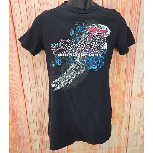 Hot Leathers 2015 Sturgis Motorcycle Rally T-Shirt Medium - Picture 1 of 7